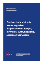 okładka książki - tytuł, autor i logo KSAP na granatowym tle