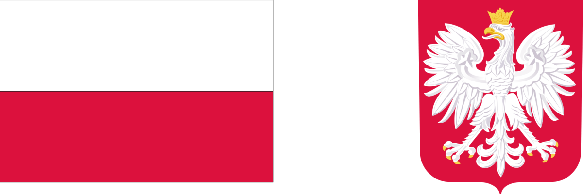 flaga Polski i godło Polski